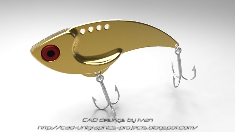 CAD designs by Ivan: Blade bite Binsky, fishing lure 3D model