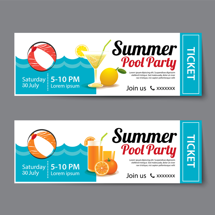 summer-pool-party-ticket-template