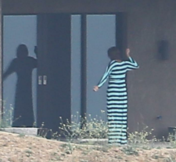 Photos: Bruce Jenner wears a long slit dress