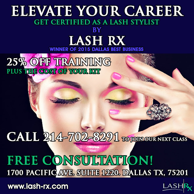 Eyelash Extensions training in Dallas Tx, and the Dallas Ft Worth area