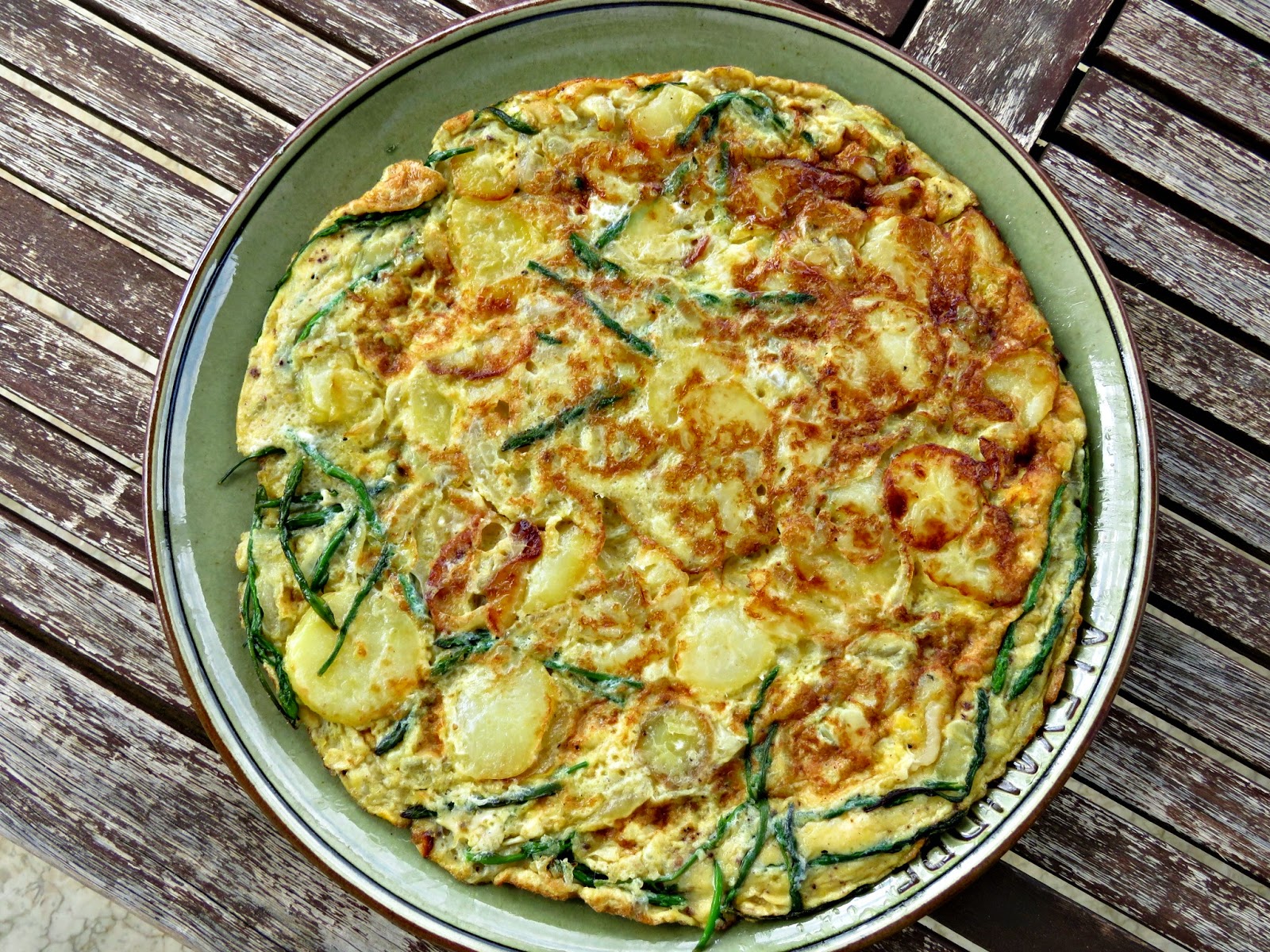 just saying Wild Asparagus tortilla