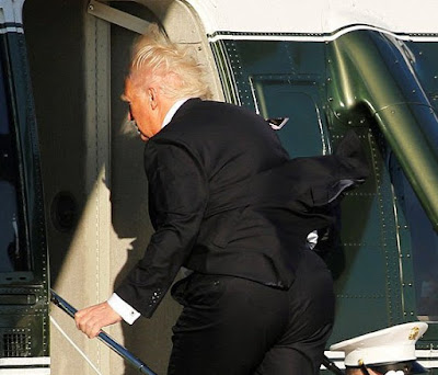 Image result for trump's fat ass getting on airforce one