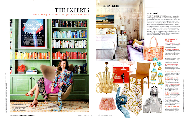 Check out boho details in Charlotte Lucas design portfolio - House Beautiful feature www.bohohome.com @bohosusan