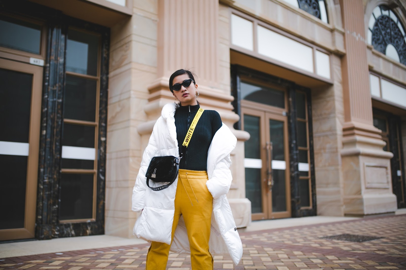 Macau fashion blogger Styling a Puffer Coat