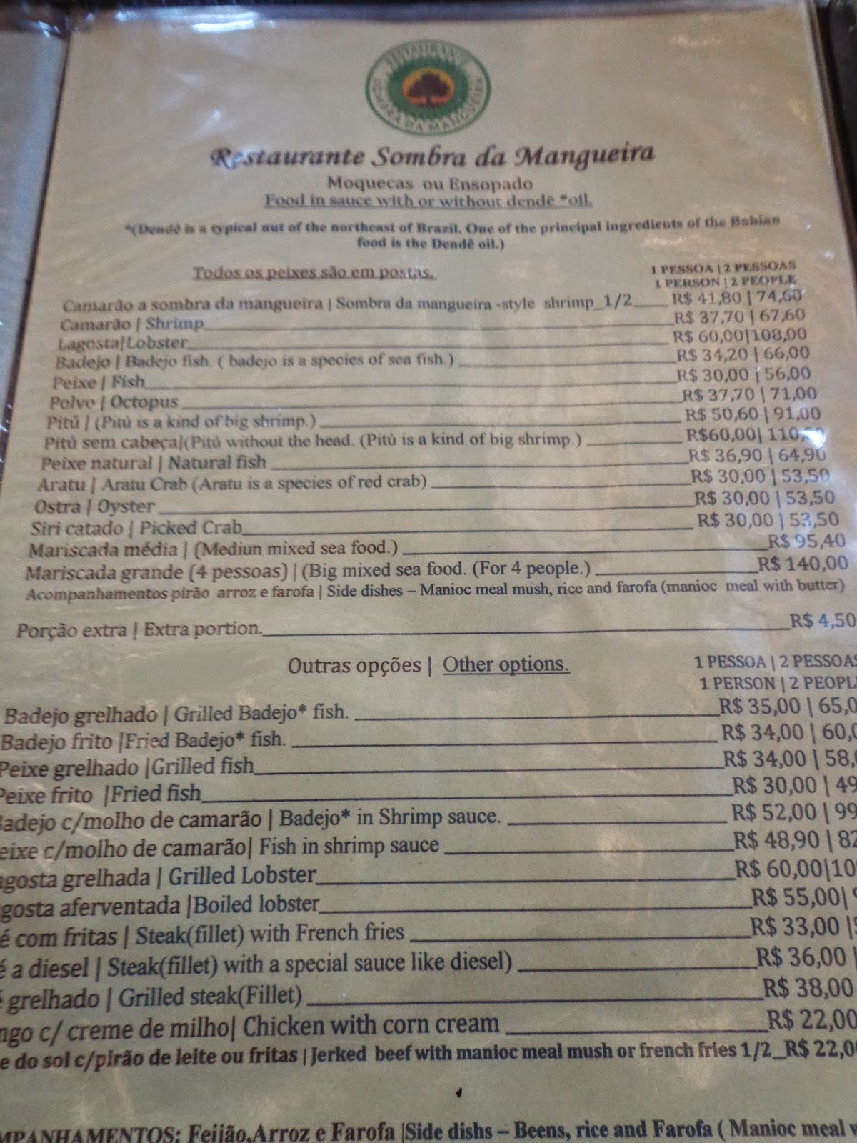 restaurante sombra da mangueira diogo litoral norte bahia
