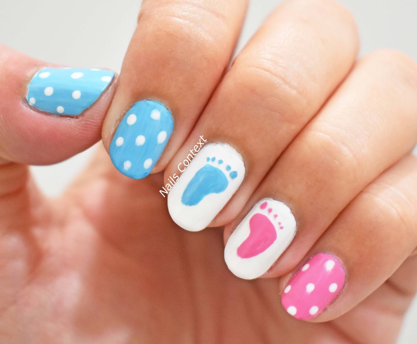 Acrylic Gender Reveal Nail Design Ideas - wide 6