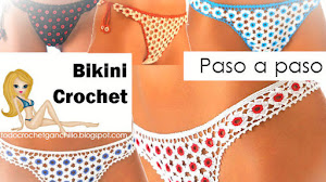 Bikini ropa interior tejida con ganchillo / Paso a paso