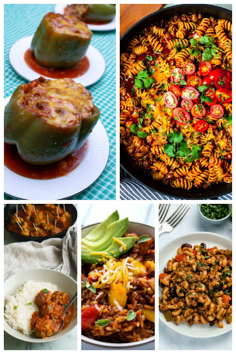 Are you looking for some ground beef dinner recipes? Is your freezer packed with ground beef and you just don't know what to make? Use this collection of 75 Ground Beef Dinner Ideas to give you some inspiration on what to make for dinner tonight! #groundbeef #dinner 
