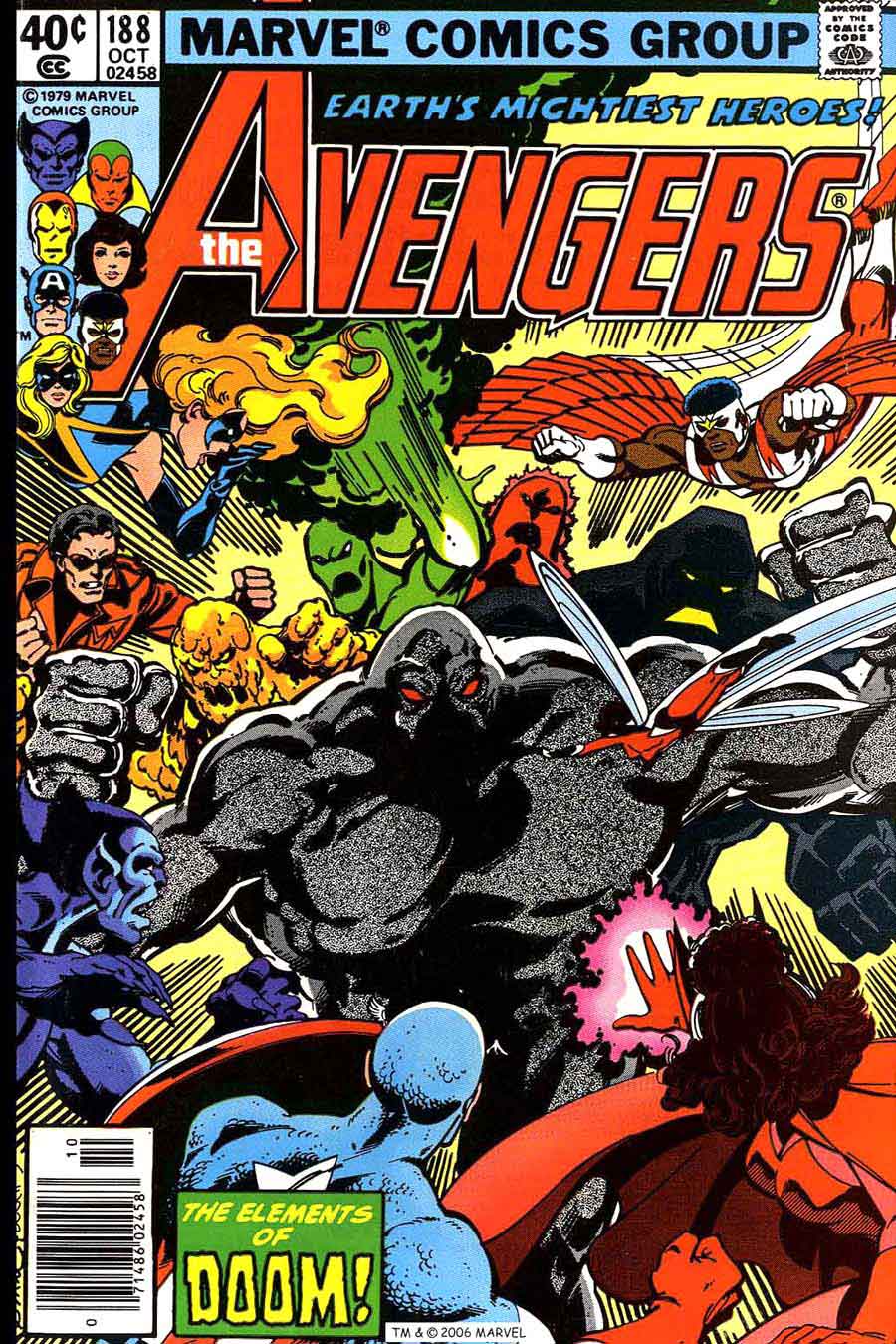 Avengers #188 marvel 1970s bronze age comic book cover art by John Byrne