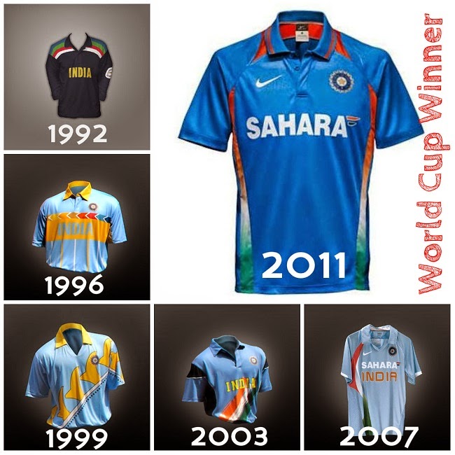 jersey color of indian cricket team