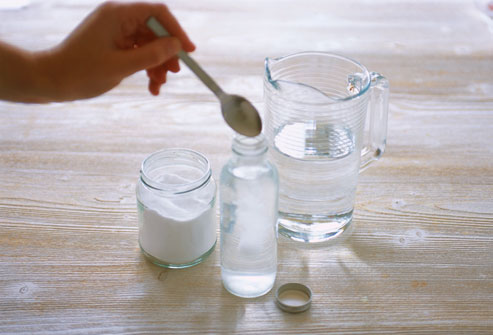 Getty rm photo of safer cleaning with water baking soda