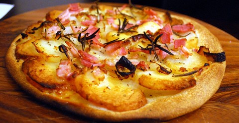 Potato and Bacon Pizza with Rosemary