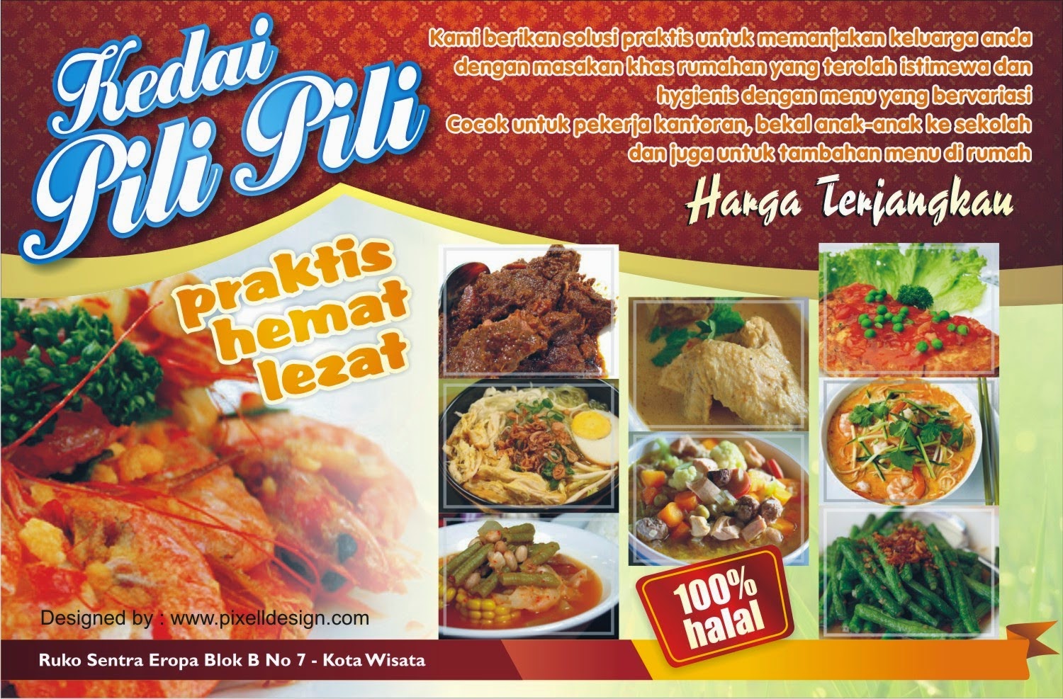 Banner Iklan Usaha Makanan / Restaurant Menarik - Desain 