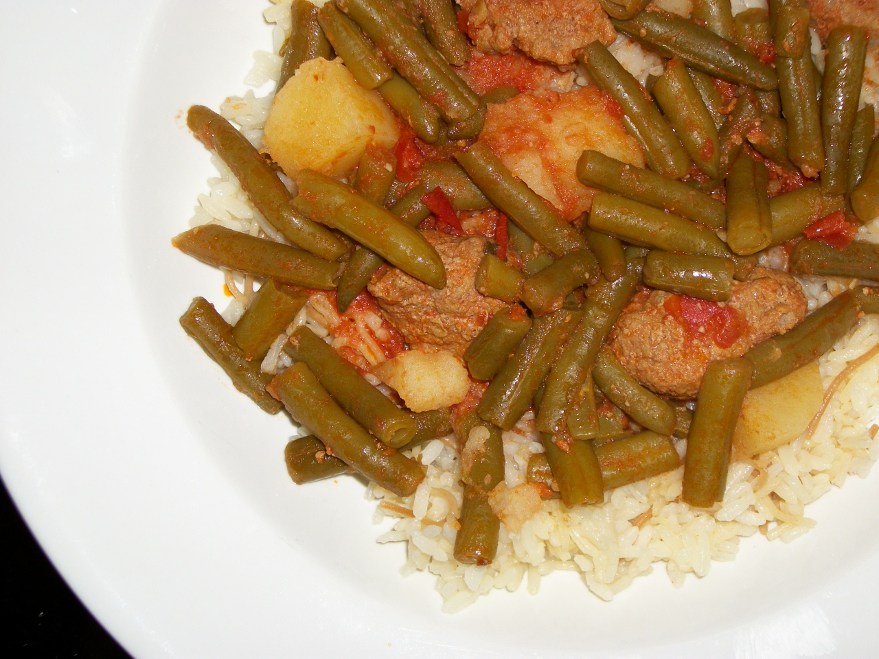 Yum, Let's Eat! My TurkishInspired Green Beans and Rice Pilaf