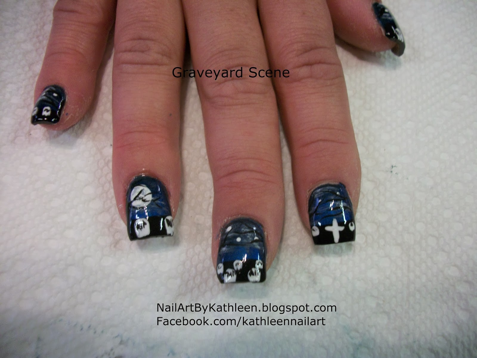 5. Ghostly Graveyard Nails - wide 5