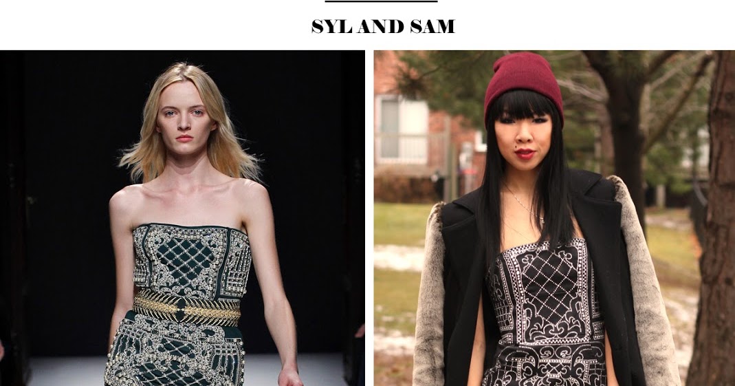 Syl and Sam: DIY Balmain Dress