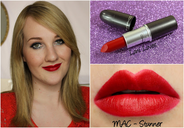 MAC Stunner lipstick swatch MAC Stunner lipstick swatch