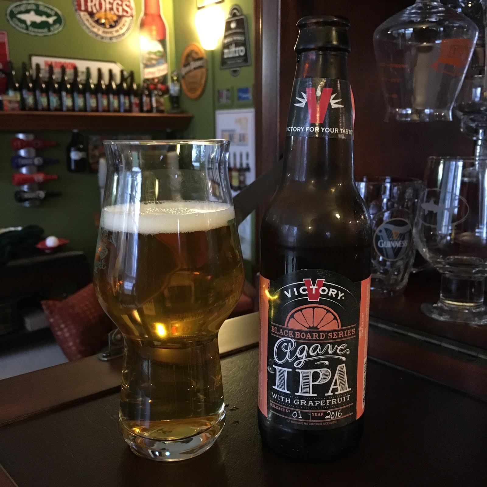 the I B U (Incredible Beer Universe) Victory Agave IPA W/Grapefruit