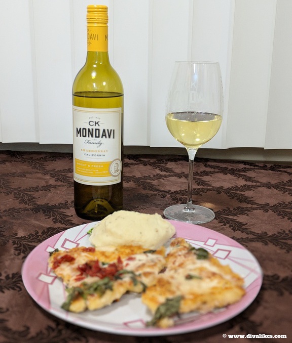 Roasted Parmesan Chicken With CK Mondavi and Family Chardonnay Diva Likes