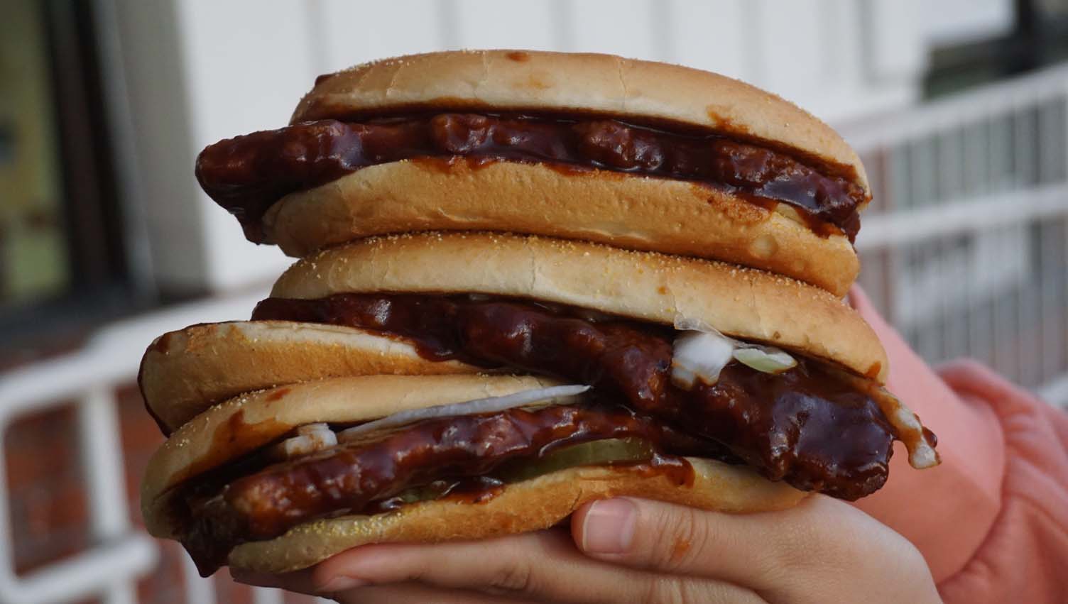 The McRib Is Back For a Limited Time! McDonald's! And We Finally