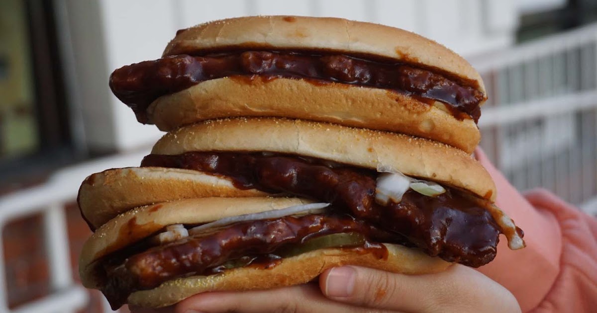 The McRib Is Back For a Limited Time! McDonald's! And We Finally