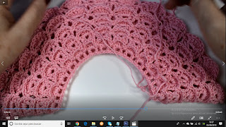 canesu de vestido de niña a crochet