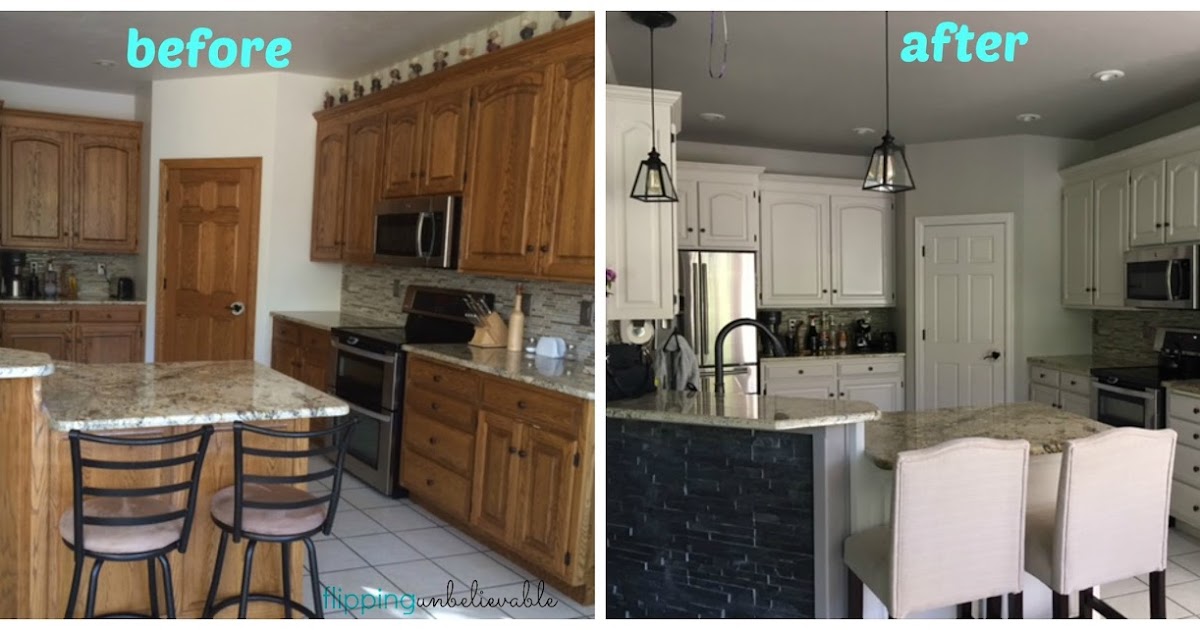 Flipping Unbelievable: How to Paint Wood Cabinets