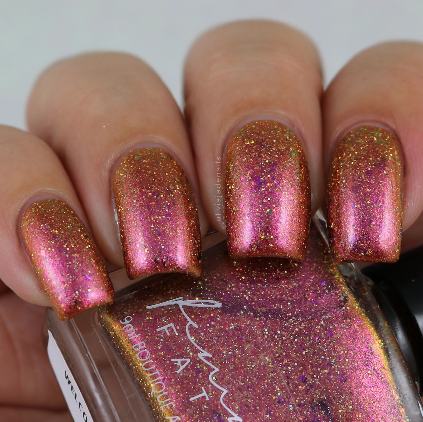 Femme Fatale Cosmetics Welcome To Mars swatched by Olivia Jade Nails