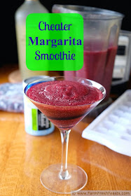 DIY restaurant style fruit margaritas at home--simply blend your fruit with a prepared margarita mix and ice. And for the kids--blend limeade with fruit and ice for a nonalcoholic smoothie.