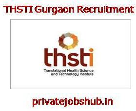 THSTI Gurgaon Recruitment THSTI Gurgaon Recruitment