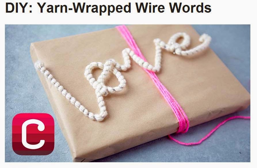 DIY: Yarn-Wrapped Wire Words - Creativebug.com