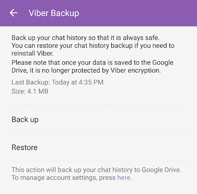Viber Backups Viber Backups