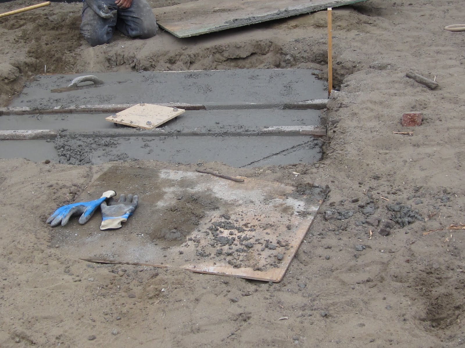 Ortega Branch Library Pouring The Concrete Bases For Our Outdoor