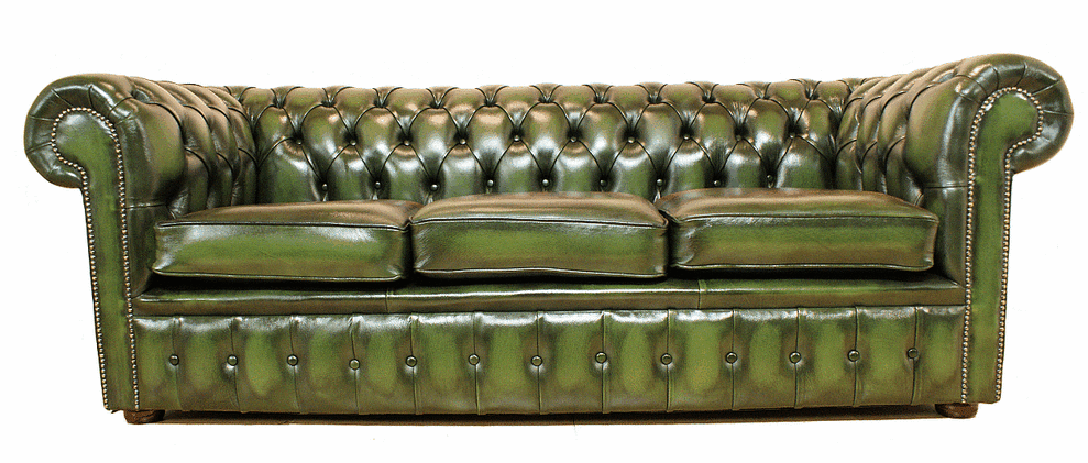 Chesterfield Sofas CHESTERFIELD SOFA GREEN LEATHER Chesterfield Sofas CHESTERFIELD SOFA GREEN LEATHER