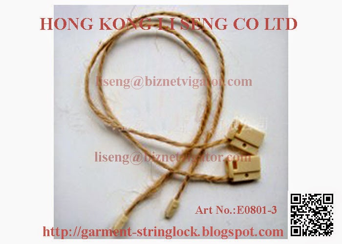 Garment Hemp Rope String Lock Pin Manufacturer - Hong Kong Li Seng Co Ltd Garment Accessories Suppy