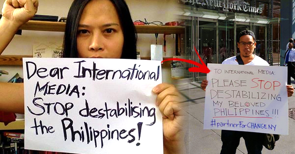 Image result for international media stop destabilizing Philippines pic