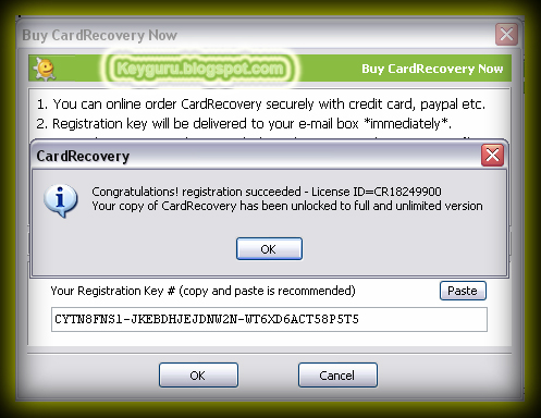 cardrecovery registration key 6.10 free
