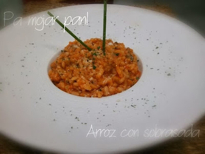 Rissoto de setas con sobrasada