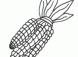 Corn coloring pages 7