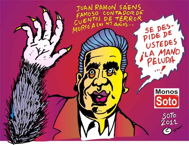 revista el metiche caricatura de Juan Ramon Saenz La mano Peluda por Eduardo Soto Revista El revista el metiche caricatura de Juan Ramon Saenz La mano Peluda por Eduardo Soto Revista El