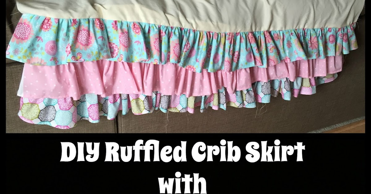 Meeshie's World DIY Ruffled Crib Skirt with Matching Window Valance