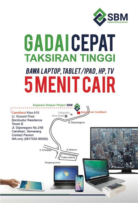 Gadai Elektronik, HP, Laptop, TV Semarang