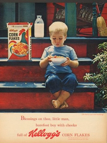 vintage advertising: 1960'S KELLOGGS CORN FLAKES ADVERTISEMENTS