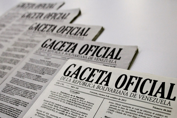 LÉASE AVISO OFICIAL! de la Gaceta Nº 40.772 del 22 de octubre de 2015 LÉASE AVISO OFICIAL! de la Gaceta Nº 40.772 del 22 de octubre de 2015