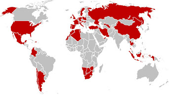 Mapa de países visitados