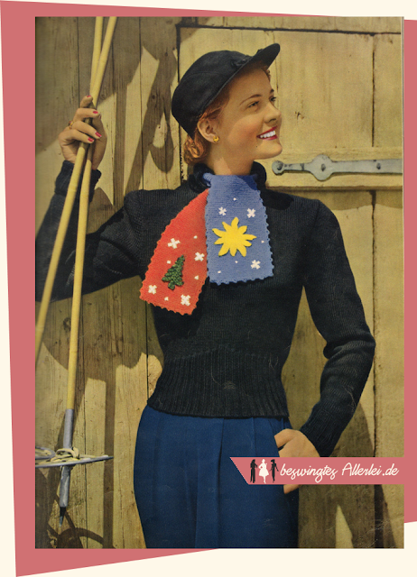 The Vintage Pattern Files: Free 1950s Knitting Pattern- Damenpullover für Wintersport! The Vintage Pattern Files: Free 1950s Knitting Pattern- Damenpullover für Wintersport!