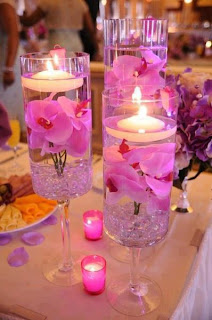 Decorar con velas flotantes