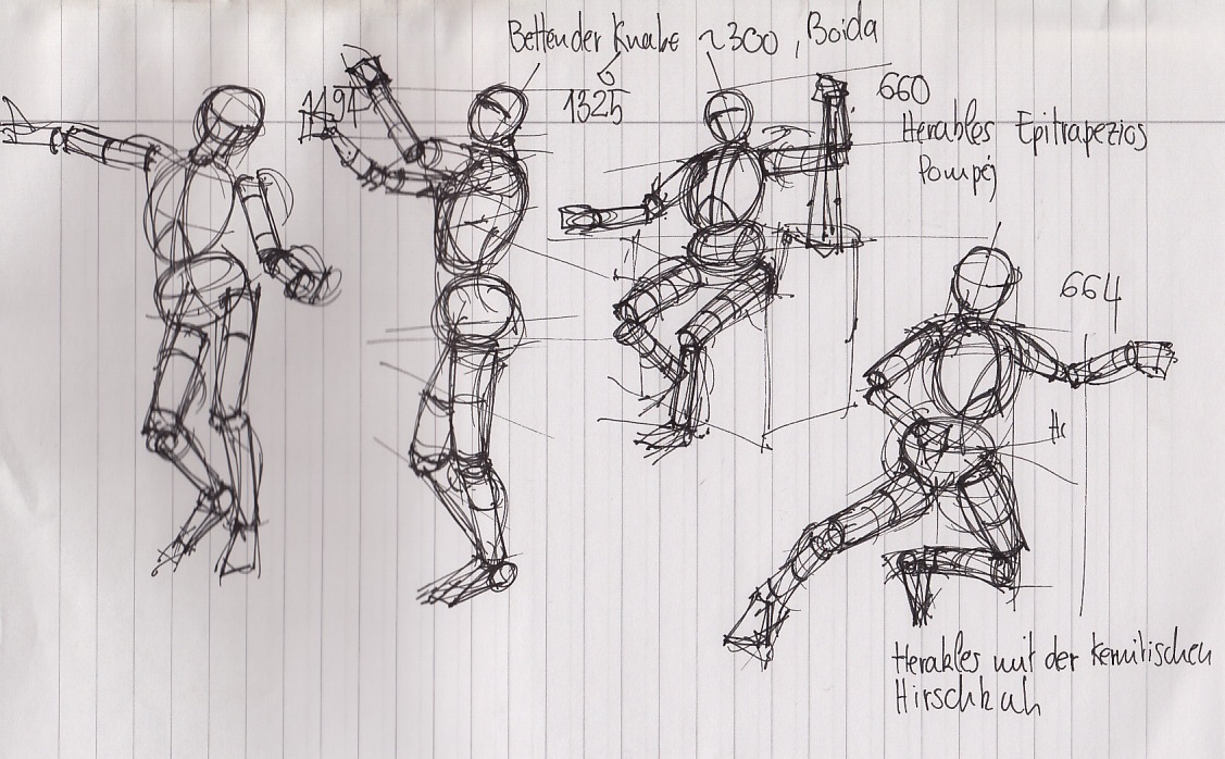 Louis learns to draw Plaster casts construction