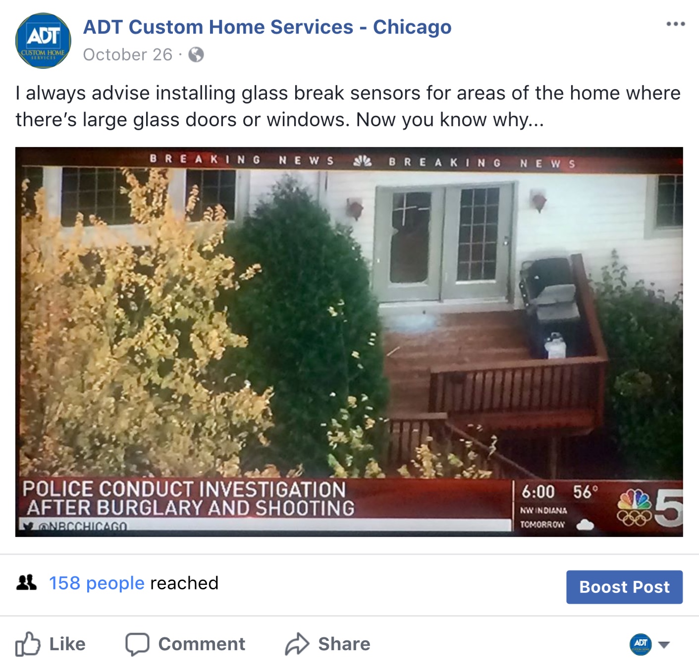 Eat At Joe S Joseph Pobereskin Web Log Adt Custom Home Glass Breaking News