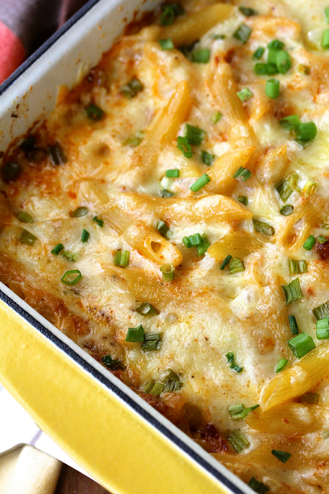 Chorizo Macaroni and Cheese with Cheddar and Cotija Karen's Kitchen Stories